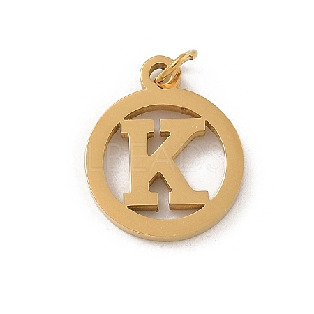 304 Stainless Steel Charms
with Jump Ring STAS-R001-02G-K-1