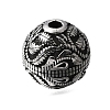 Engraved 304 Stainless Steel Beads STAS-H263-17AS-13-1