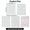 5Pcs 5 Styles Flower & Butterfly PET Nail Art Stickers MRMJ-SP0001-16-2