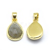 Natural Labradorite Pendants G-O176J-07G-2