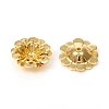 Multi-Petal Brass Bead Caps KK-I669-14G-3