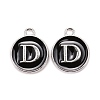 Platinum Plated Alloy Charms LS-ENAM-S118-02D-P-1