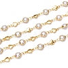 Handmade Brass Glass Pearl Beaded Chains CHC-I036-61G-1