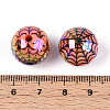 UV Plating Opaque Acrylic Beads OACR-T028-69A-3