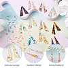 Cheriswelry DIY Triangle Drop Earring Making  Kits DIY-CW0001-31-3