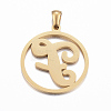 Ion Plating(IP) 304 Stainless Steel Pendants STAS-K162-048G-2
