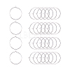 Brass Wine Glass Charm Rings Hoop Earrings KK-PH0028-01S-1