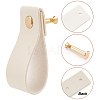 Imitation Leather Cabinet Handle Pull Knob DIY-WH0258-80B-4