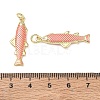Brass Enamel Pendants KK-CBA9234-13G-4