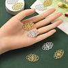 10Pcs 2 Colors Brass Filigree Joiners KK-YW0002-20-3