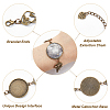   DIY Blank Dome Link Bracelet  Making Kit DIY-PH0009-13-4