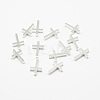 Brass Tiny Cross Charms KK-F718-08S-1