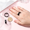 201 Stainless Steel Grooved Finger Ring Settings STAS-TAC0001-10D-B-2