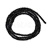 Natural Black Onyx Beads Strands G-A129-2mm-25-A-5