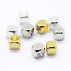 Cube Brass Spacer Beads KK-L015B-01-1