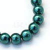 Baking Paint Pearlized Glass Pearl Round Bead Strands HY-Q003-4mm-79-2