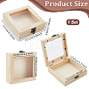 Wood Storage Display Cases CON-WH0001-64-2