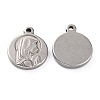 Non-Tarnish 304 Stainless Steel Pendants STAS-O143-04P-2