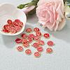 2 Sets 2 Styles Golden Plated Alloy Enamel Charms ENAM-YW0001-28F-4