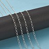 Silver Color Plated Iron Handmade Chains Figaro Chains Mother-Son Chains CHSM023Y-S-5