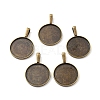 Alloy Pendant Cabochon Settings LS-PALLOY-A13368-AB-NR-1