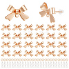 26Pcs Bowknot Brass Earring Findings DIY-ME0001-09G-1