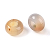 Natural Grey Agate European Beads G-G740-14x8mm-38-2