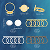 SUNNYCLUE DIY Flat Round Adjustable Ring Making Kit DIY-SC0019-87-3