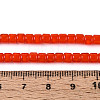 Opaque Solid Color Glass Beads Strands GLAA-N065-4x4mm-C04-4