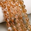 Hearted Natural Citrine Beads Strands GG-T002-A01-10mm-1