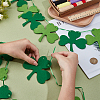 4 Bag Felt Clover Hanging Banner for Saint Patrick's Day Decoration AJEW-CY0002-43-3