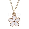 Alloy Enamel Pendant Necklaces for Women NJEW-JN04806-1