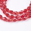 Glass Beads Strands GLAA-R024-6x4mm-14-3