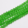 Imitate Austrian Crystal Bicone Glass Beads Strands X1-GLAA-F029-4x4mm-03-1
