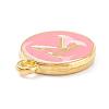 Golden Plated Alloy Enamel Charms ENAM-Q437-14K-2