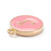 Golden Plated Alloy Enamel Charms ENAM-Q437-14J-2