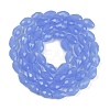 Electroplate Imitation Jade Glass Beads Strands EGLA-N013-J6mm-D06-2