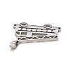 304 Stainless Steel Pendants with 201 Stainless Steel Clasp STAS-A058-01P-3