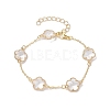 Glass Flower Links Bracelets & Necklaces Kits SJEW-JS01293-4