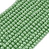 Eco-Friendly Dyed Glass Pearl Round Beads Strands HY-A002-4mm-RB008N-1