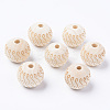 Unfinished Natural Wood European Beads WOOD-S057-019B-1