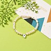 Natural Pearl Beads Stretch Bracelets BJEW-JB05539-5
