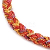 4MM Braided Nylon Cord Bracelets FIND-A057-01G-10-2