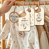 Wood Baby Closet Size Dividers AJEW-WH0352-014-6