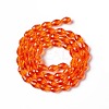 Glass Beads Strands GLAA-R024-11x8mm-18-3