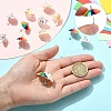 3Pcs 3 Colors Resin Pendants CRES-YW0002-77-3
