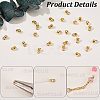 30Pcs Brass Bead Tips KK-SC0007-76-6