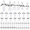 48Pcs 6 Styles Acrylic Pendants PALLOY-PH01811-1