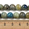 Natural Blue Azurite in Calcite Beads Strands G-NH0003-F01-02-5