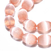 Dyed Natural Selenite Beads Strands G-T138-232I-3